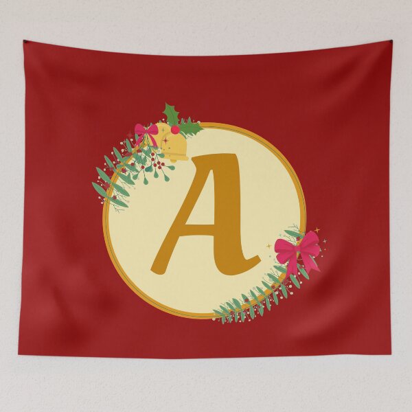 Item preview, Christmas initial Monogram letter A designed and sold by crikz.