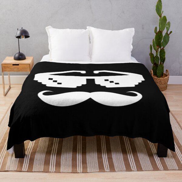 Item preview, Diseño de gafas de bigote y matón (edición blanca) designed and sold by kickwear-com.