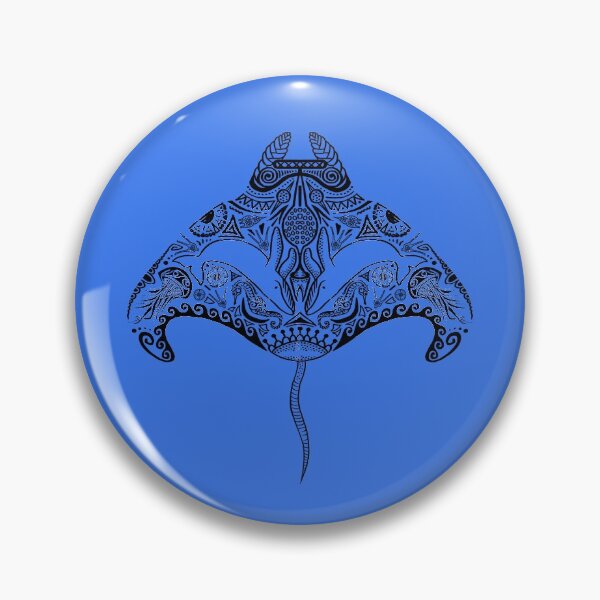 Item preview, Tribal Manta Ray designed and sold by MicrocosmFilm.