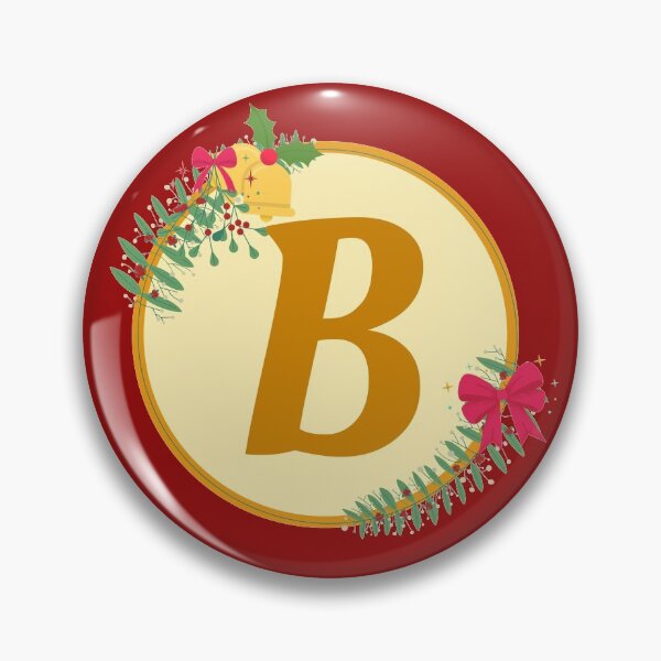 Item preview, Christmas initial Monogram letter B designed and sold by crikz.
