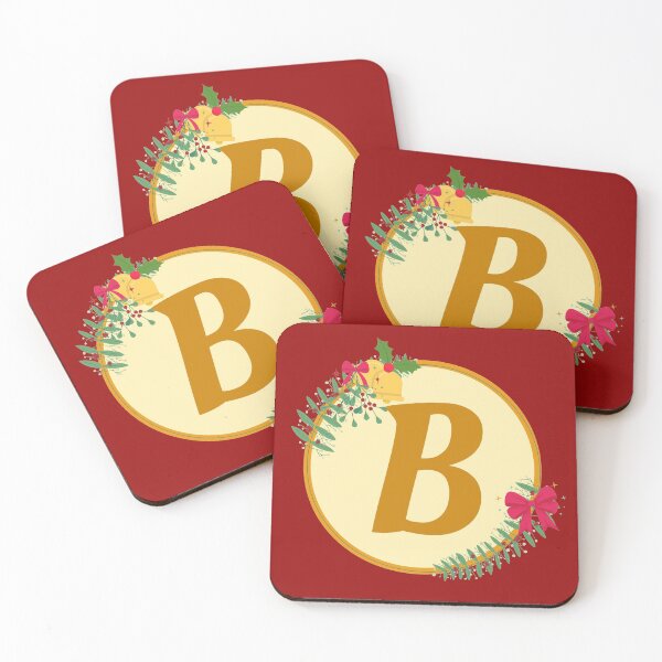 Item preview, Christmas initial Monogram letter B designed and sold by crikz.