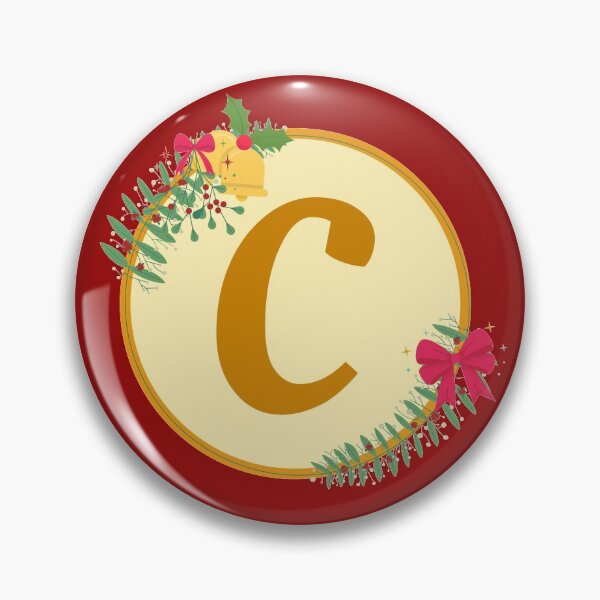 Item preview, Christmas initial Monogram letter C designed and sold by crikz.