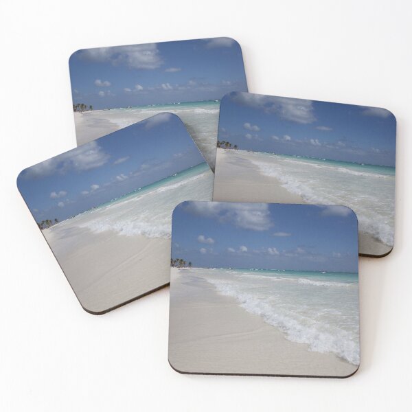Item preview, White Sand BeachTurquoise Blue Ocean Blue Sky designed and sold by comcamworld.