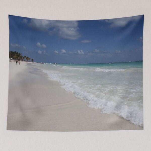 Item preview, White Sand BeachTurquoise Blue Ocean Blue Sky designed and sold by comcamworld.