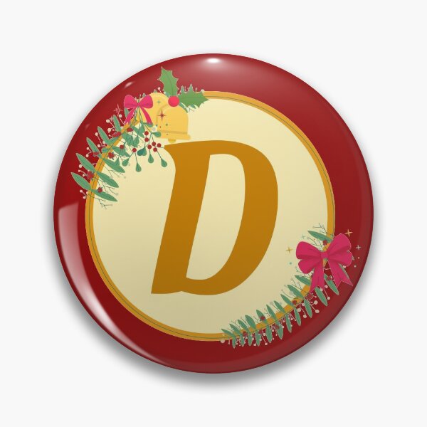 Item preview, Christmas initial Monogram letter D designed and sold by crikz.