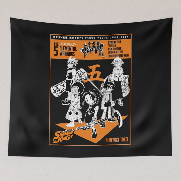 Item preview, The five elemental warriors Shaman King designed and sold by KarasunoClothes.