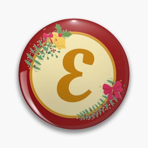 Item preview, Christmas initial Monogram letter E designed and sold by crikz.