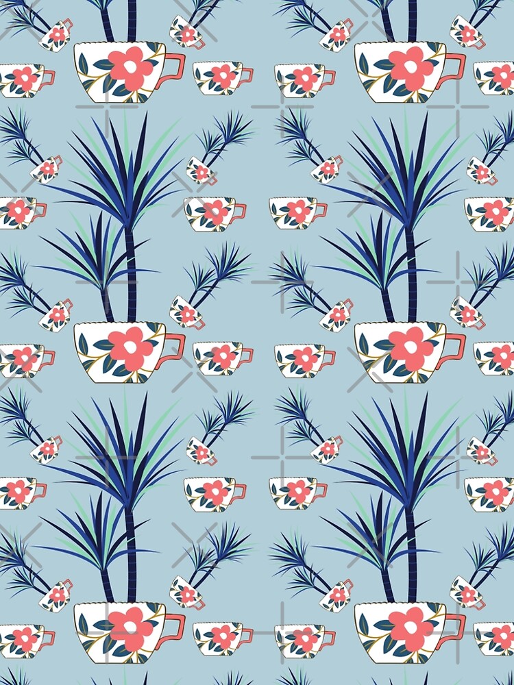 Thumbnail 5 of 5, A-Line Dress, Palm Tree Tea Cup designed and sold by In2Create.