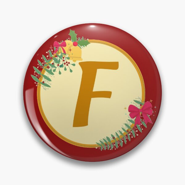 Item preview, Christmas initial Monogram letter F designed and sold by crikz.
