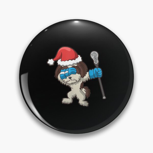 Item preview, Lacrosse Dabbing Shih Tzu Dog LAX Christmas Sports designed and sold by MarcelaSoto.
