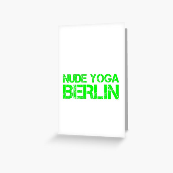 Nude Yoga Berlin Greeting Card