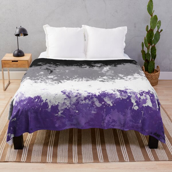 Item preview, Asexual Pride Flag Splatter Print designed and sold by Quinn-Draws.