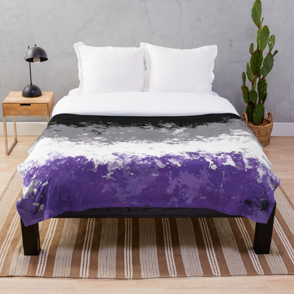 Item preview, Asexual Pride Flag Splatter Print designed and sold by Quinn-Draws.