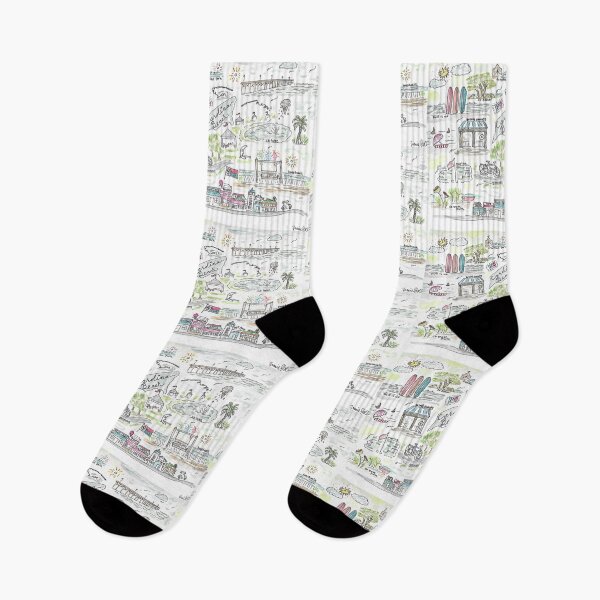 Item preview, Carolina Beach, North Carolina, watercolor, Britts, Coast, Beach, Southern designed and sold by CleverlyInspired.