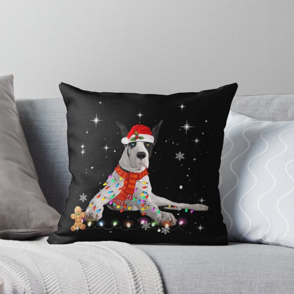 Item preview, Great Dane Christmas Pajama Santa Hat Lights Dog Lover designed and sold by MagicJohnson22.
