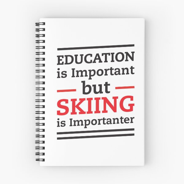 Item preview, funny shirt education vs skiing for skiing lovers designed and sold by Troy  G Perez.