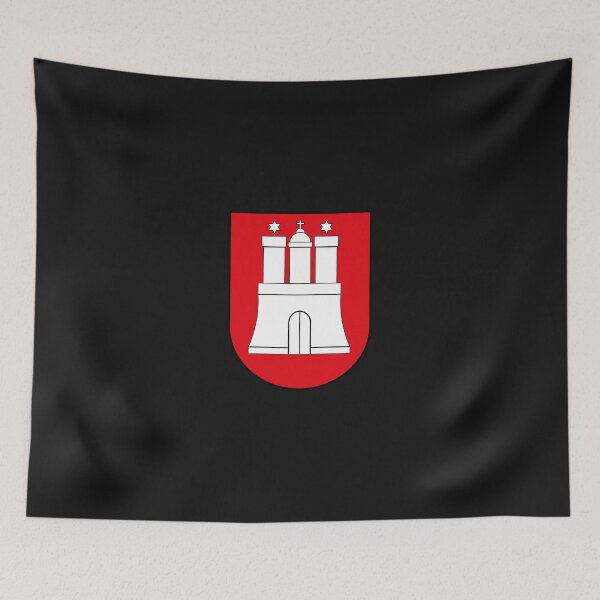 Item preview, Hamburg wappen flag coat of arms designed and sold by mikoala50.