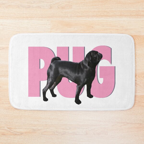 Item preview, Negro Pug - Pink Pug designed and sold by Futurebeachbum.