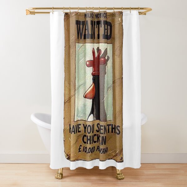 Wallace and gromit penguin Shower Curtain
