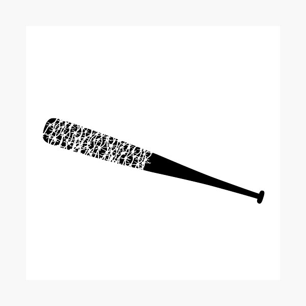 Negan Bat Wall Art Redbubble