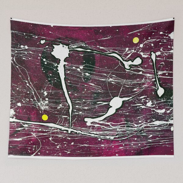 Item preview, PURPLE - ABSTRACT - PAINT - PAITING - HANDMADE - DECORATION designed and sold by Tropical Blood.