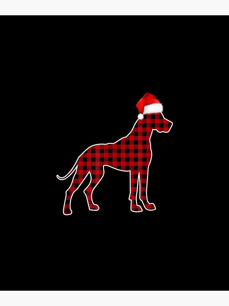 Great Dane Christmas Pajamas Family Red Plaid Buffalo