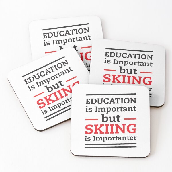 Item preview, funny shirt education vs skiing for skiing lovers designed and sold by Troy  G Perez.