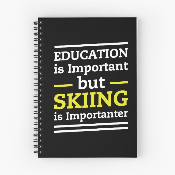 Item preview, black funny shirt education vs skiing for skiing lovers designed and sold by Troy  G Perez.