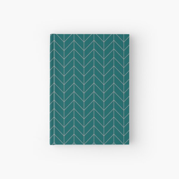 Green Chevron Hardcover Journal