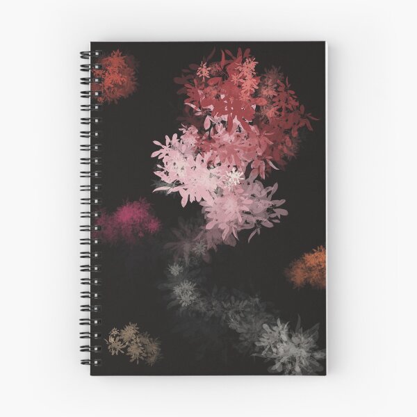 Item preview, Beautiful floral out of darkness - warm colors on black background designed and sold by Redinsart.