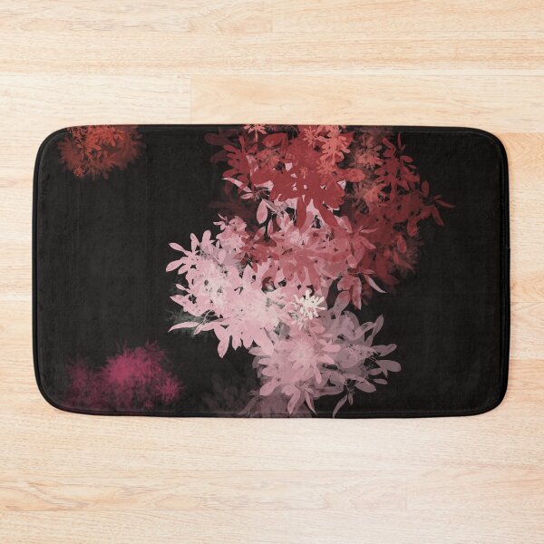 Item preview, Beautiful floral out of darkness - warm colors on black background designed and sold by Redinsart.