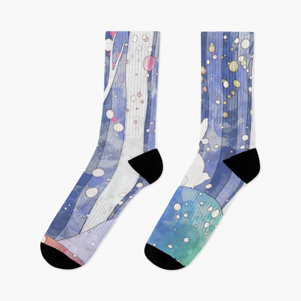Item preview, Birch trees snow forest and rabbit, this is redbreast in winter forest, perfect for natura lovers designed and sold by Collagedream.