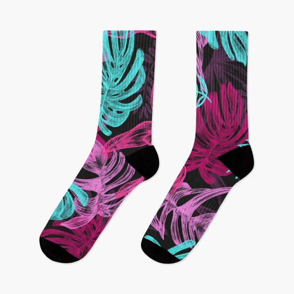 Item preview, Leaf Pattern Pink Green and Purple Pattern designed and sold by 30-Merch.