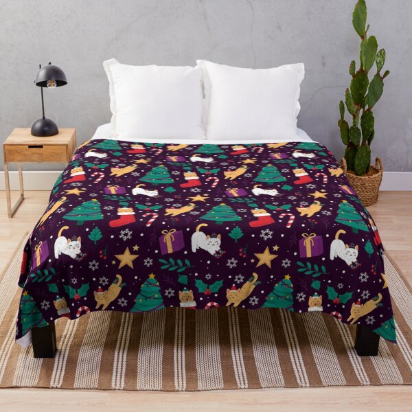 Item preview, Cute Cats Christmas Tree Pattern designed and sold by Borislav Shekerdzhiyski.