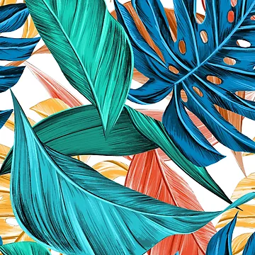 Artwork thumbnail, Colorful Leaf Pattern by 30-Merch