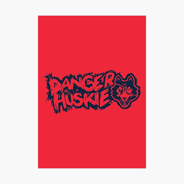 DangerHuskie Hardcore Logo Photographic Print