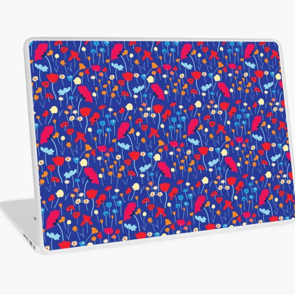 POPPY MEADOW ROYAL BLUE Laptop Skin