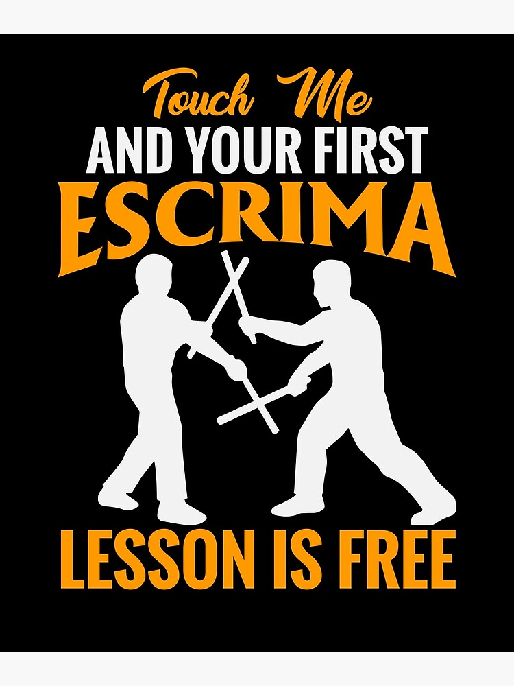 martial arts Eskrima training stick fighting Art Print