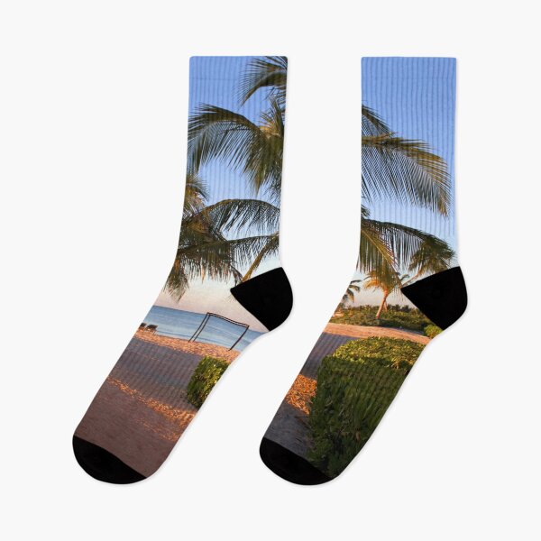 Item preview, Sunrise Palm Trees At The Beach In Caribbean designed and sold by comcamworld.