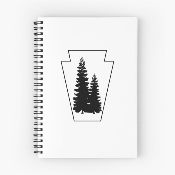 Item preview, Large Keystone with Pinetree designed and sold by Broken Antler Designs .