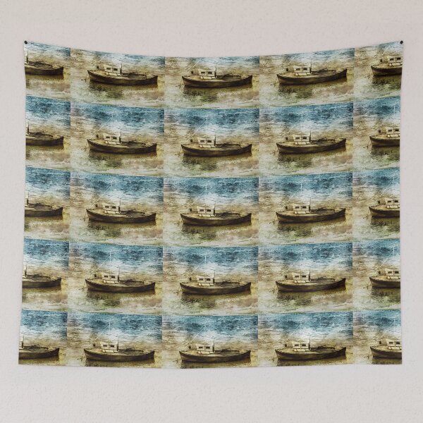 Item preview, Watercolour of a Tugboat in York, Yorkshire, UK designed and sold by PicsByTony.