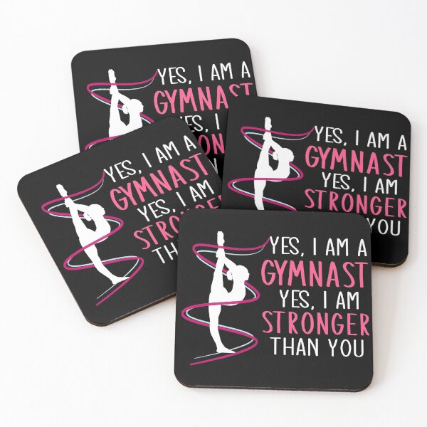 Item preview, Yes, I Am A Gymnast Yes, I Am Stronger Than You Funny Gymnastics Gift designed and sold by TeeDesignsStore.