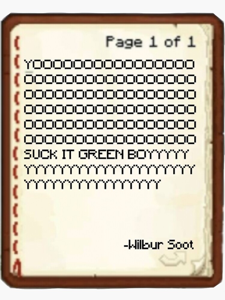 wilbur soot dream smp sticker by aestheticvibing