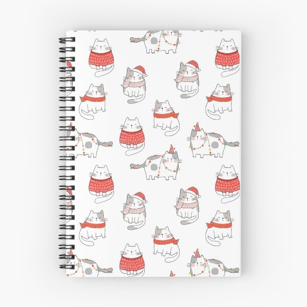 Item preview, Meowy Christmas Pattern - Cute Cat Xmas designed and sold by Borislav Shekerdzhiyski.