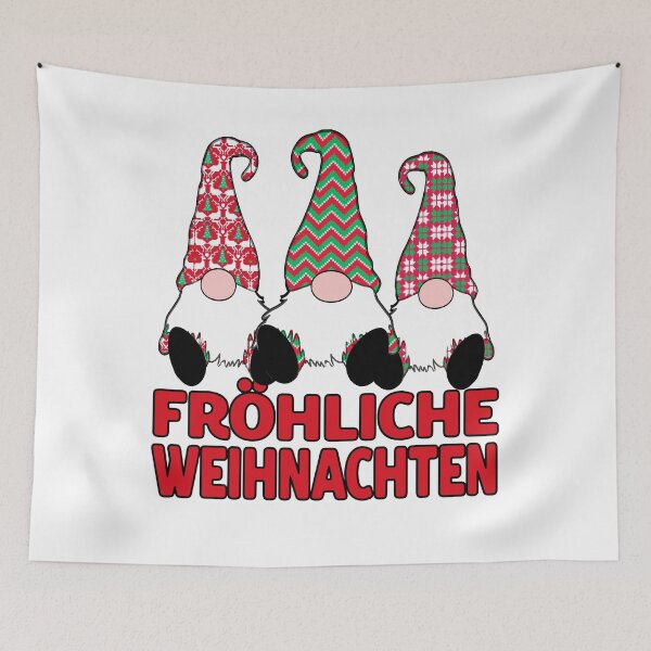 Item preview, Fröhliche Weihnachten German Christmas Nordic Gnomes designed and sold by funnytshirtemp.