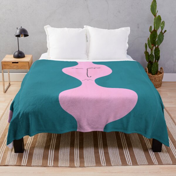 Item preview, Pink and Teal curvy vase face designed and sold by AshleyHadassah.