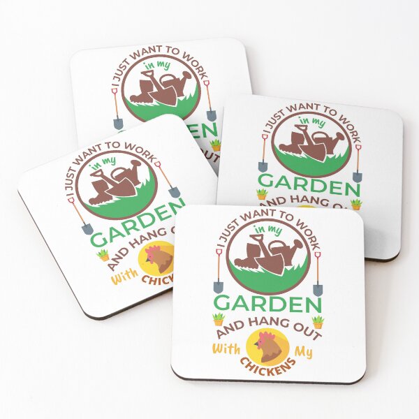 Item preview, I Just Want To Work In My Garden And Hangout With My Chickens designed and sold by BahiaStyle.