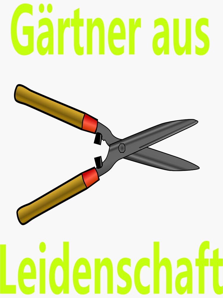 "Gärtner aus Leidenschaft" Sticker for Sale by NT99 Redbubble