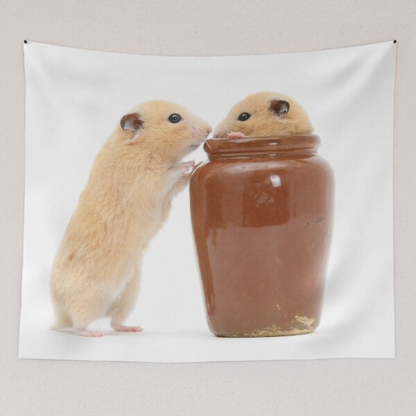 Item preview, Hamsters china pot play time designed and sold by Warren  Photographic.
