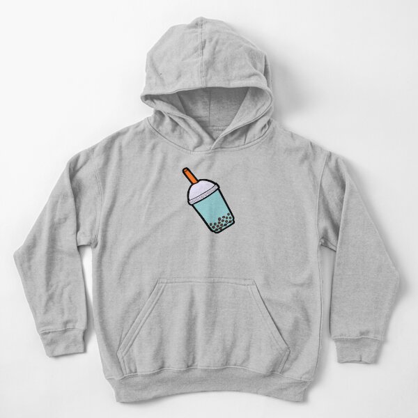 Bubble Tea Pattern Kids Pullover Hoodie